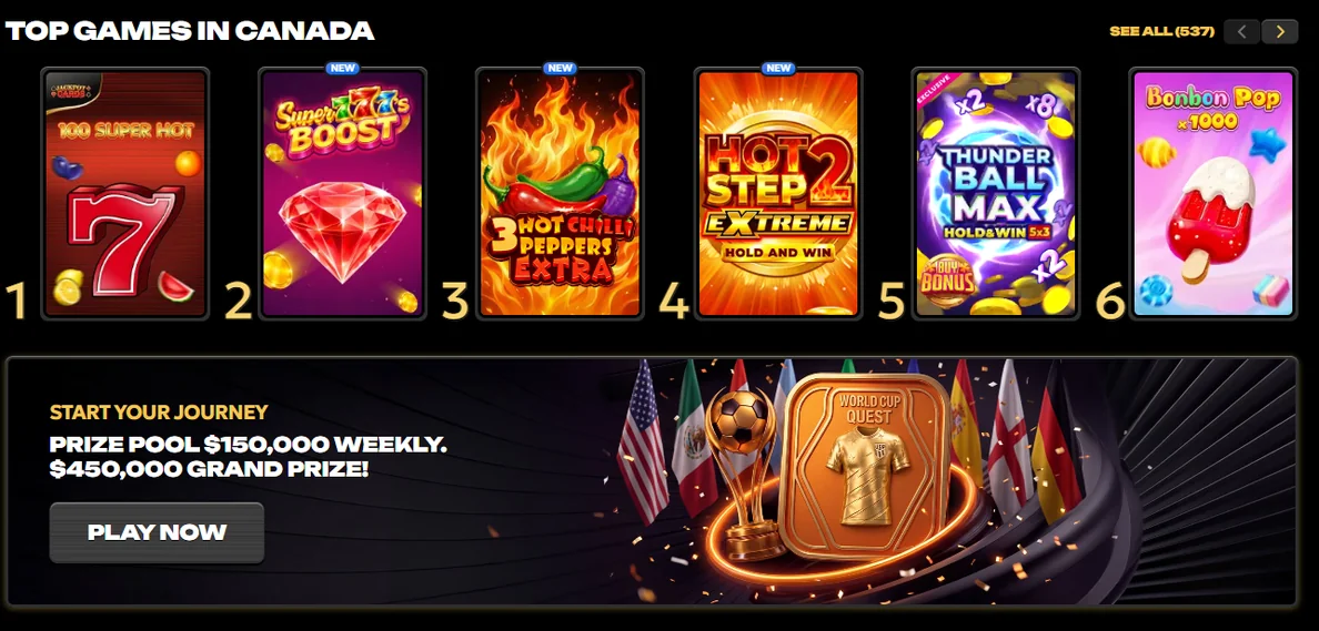 Browse top Canada games